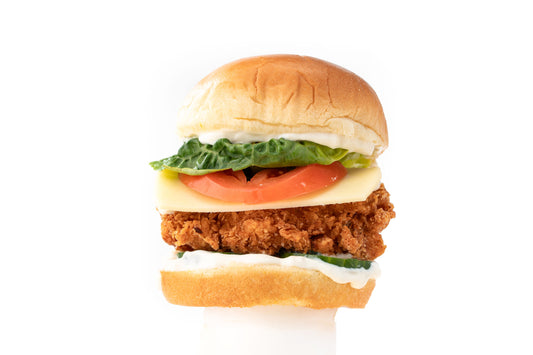 Spicy deluxe chicken burger